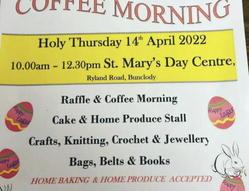 Bunclody Day Care Servives Ltd – Bring and buy sale coffee morning