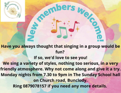 Clody community choir new members welcome
