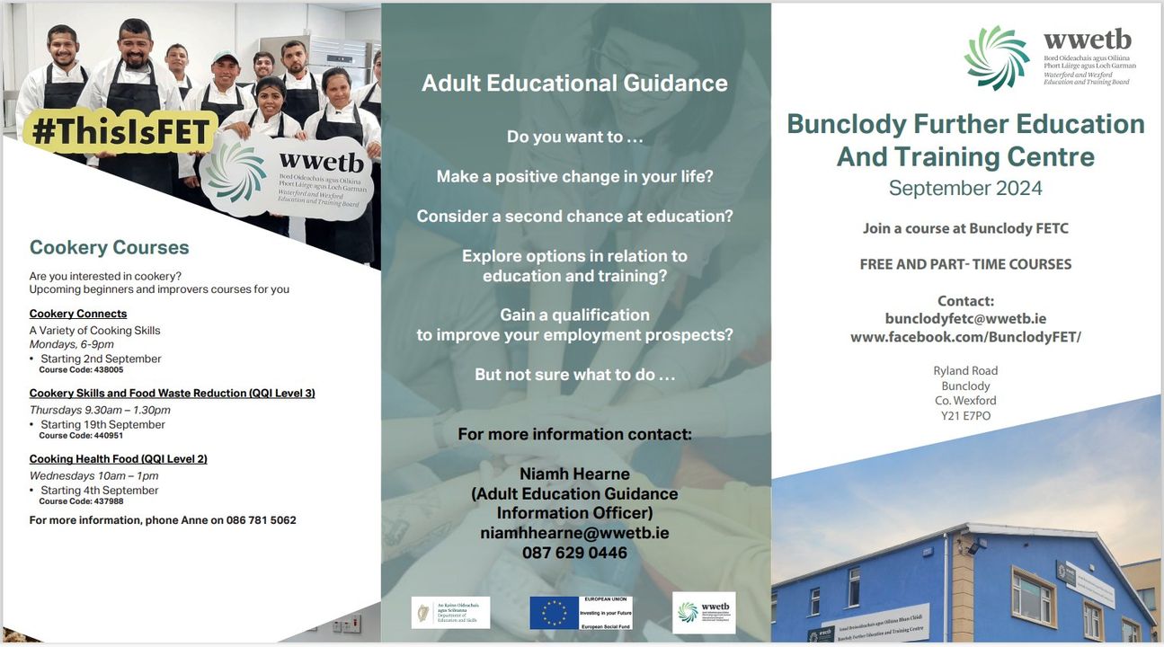 Part-time further education courses